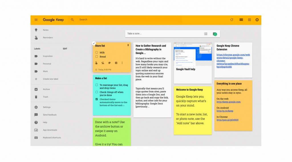 As Melhores Apps para gerir tarefas,Google Keep Gestão de Projetos - Actividades - BLOG - Os melhores Serviços em Lisboa - Aproveita Já - Gadget Hub